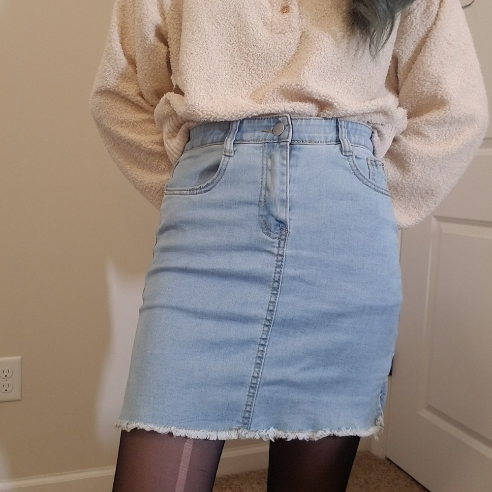 Denim Mini Skirt